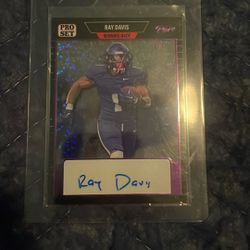 Ray Davis 1/1 Auto 