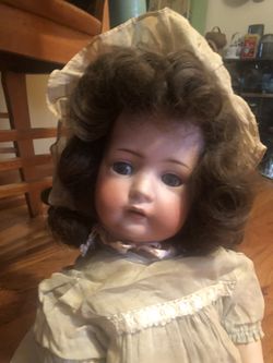 Antique German Doll with Bisque Head