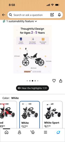 Kids tricycle