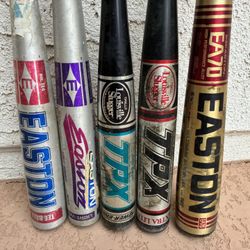 5 Easton Louisville Slugger TPX Metal Softball Bats Baseball 