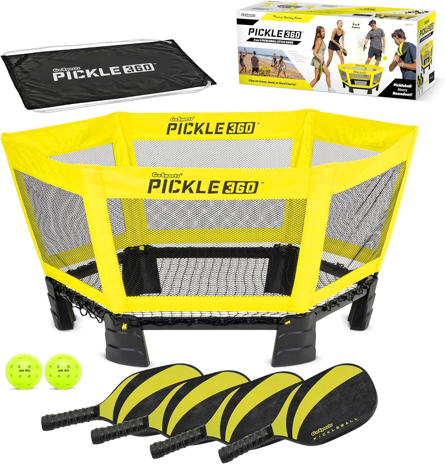 NEW GoSport Pickle 360 Paddle Ball Game Set