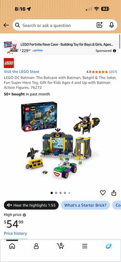 Lego batcave with Batman