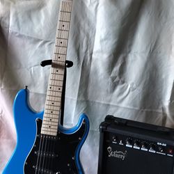 Brand new electric guitar with new 20 watts amp bag and cable