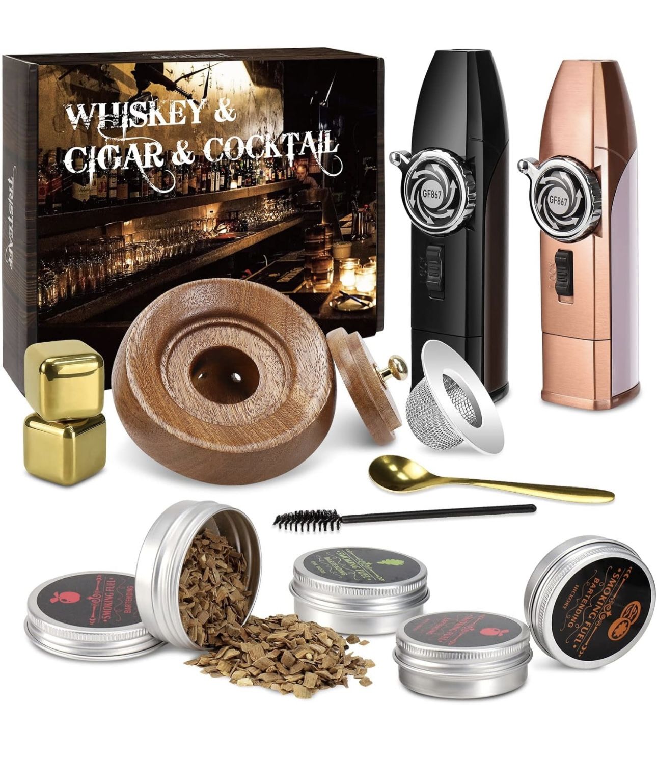 Cocktail Smoker Kit with 2 Torch