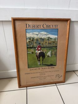 Vintage Desert Circuit 1996 Signed Poster