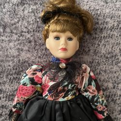 16” Vintage Porcelain Collectible Doll