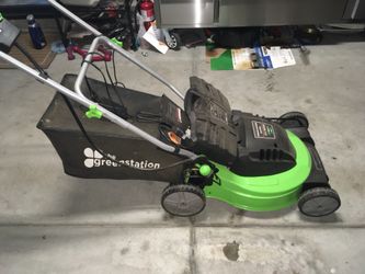 Green station cordless lawn mower for Sale in Santa Clarita CA OfferUp