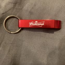Vintage Budweiser Bottle Opener Keychain