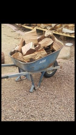 Dry split pine $20 wheel barrel full