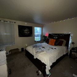 Cherry Wood Bed Frame (queen)