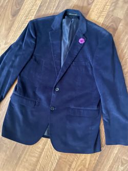 Navy Blue Two-Button Blazer Sport Coat