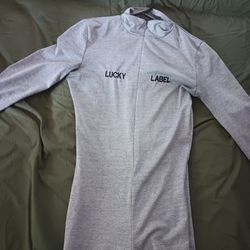 Long sleeve Grey Bodysuit 