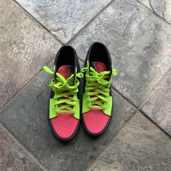 Vans Neon Color Block Skateboard Shoes