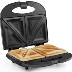 Elite Gourmet Maxi-Matic Sandwich Panini Maker [NEW] Grilled Cheese Machine Tuna Melt Omelets Non-Stick Surface, 2 Slice, Black