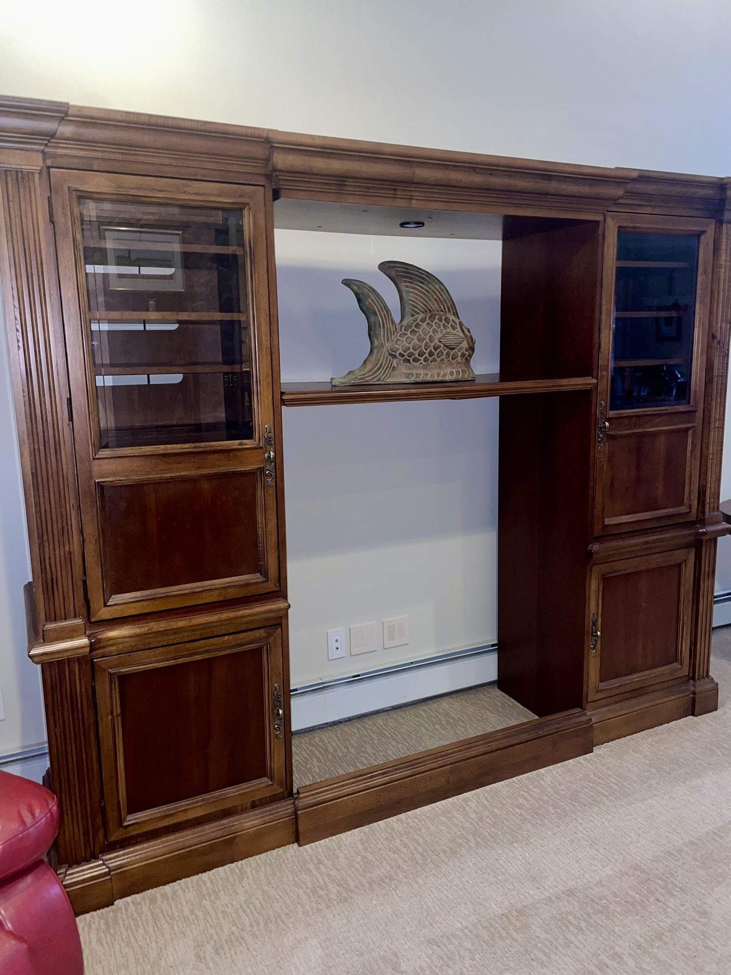 Hooker three Piece Hard Wood Storage/display Unit