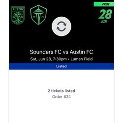 Sounders vs Austin FC Club Tickets 