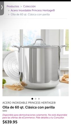 Princess House stainless steel stock pot