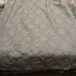 Set of 4 panel black out curtains 50”x63”