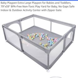 79 x 59 Baby Or Toddler Playpen 