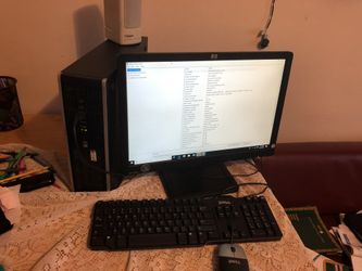 Full pc with monitor and all cables and keyboard and mouse