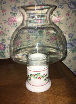 Christmas Hurricane candle lamp