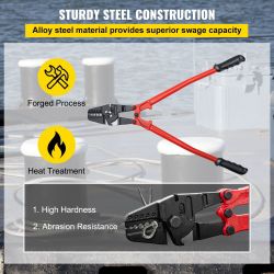 VEVOR Hand Swager Crimper 24 Inch