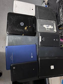 Lot of 10 Mixed Tablets for Parts or Repair