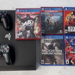Ps4 Console + Controllers + Games