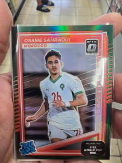 *(2/5)* 2025-26 Panini Donruss Osame Sahraoui Optic Green numbered 2/5