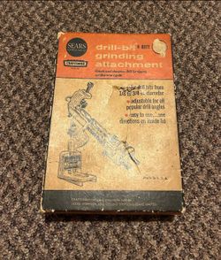 Vintage Sears Craftsman Drill Bit Grinding Attachment