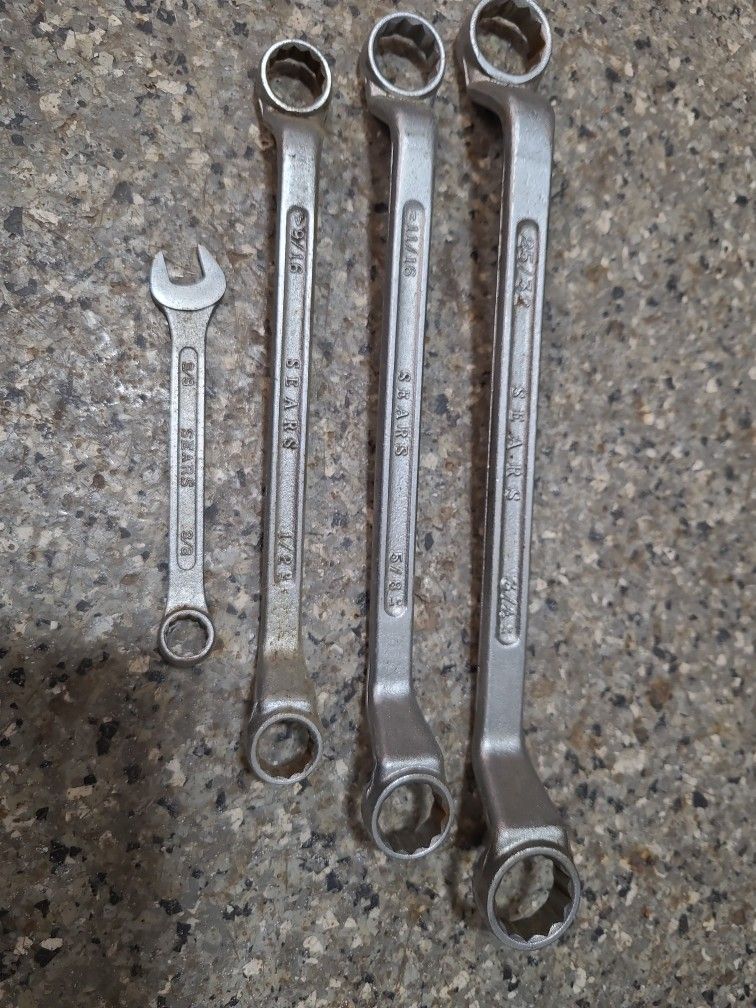 4 Piece Sears Wrench Lot