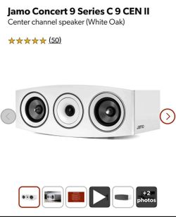 Jamo Concert 9 Series C 9 CEN II – Center Channel Speaker (White Oak, Brand New in Box)