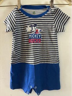 Preowned Toddler Mickey Rocks Onesies Size 18 Mo.  $3.00
