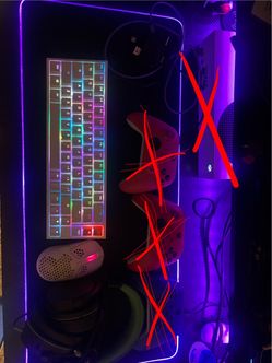 Mouse, keyboard & headset