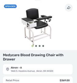 Medycare Blood drawing chair with drawer