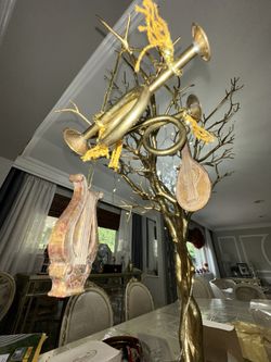 Music Harp, Sitar and 2 Horns Hanging Ornaments