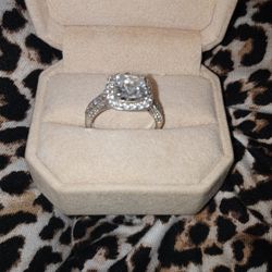 Ladies Ring Cubic Zirconia Silver 925