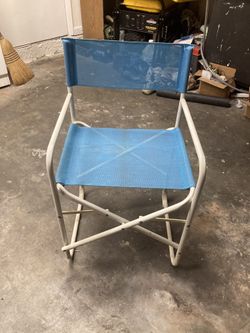 One folding chair, three Cooler chest chair