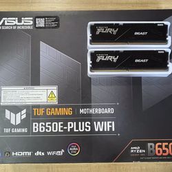 Asus B650E-PLUS WiFi Motherboard and 32gb DDR5 Ram