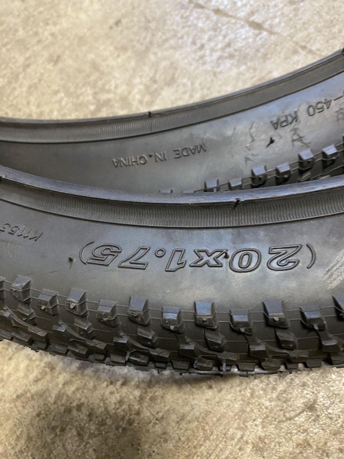 New 20” Kenda Bike Tires Pair