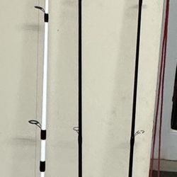 Fishing Rods and live bait bucket with aerator (need gone asap)