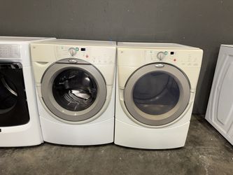 WHIRLPOOL XL CAPACITY WASHER DRYER ELECTRIC SET 