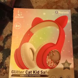 Glitter Cat Wireless Head Phones 