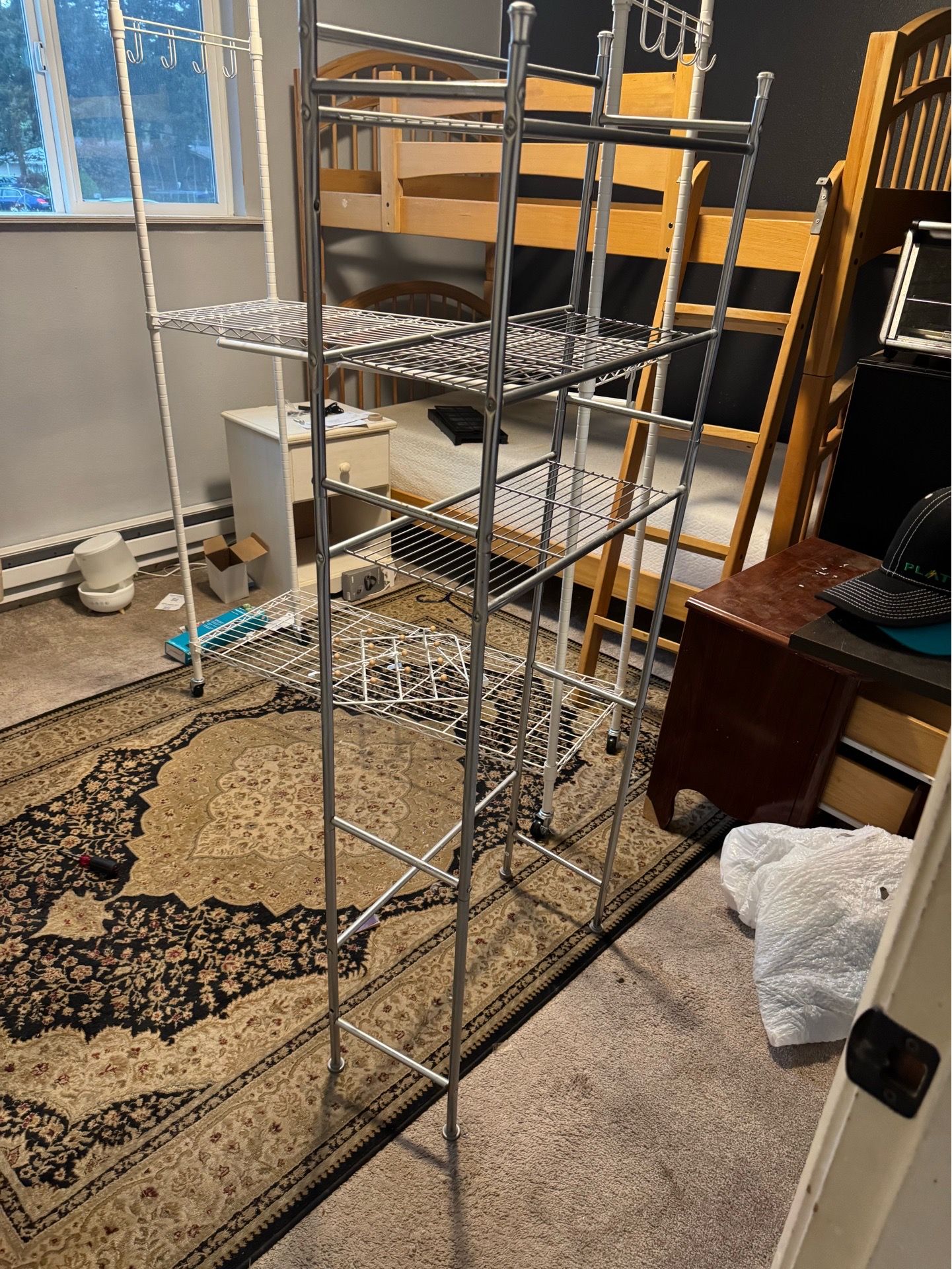 Bathroom storage rack