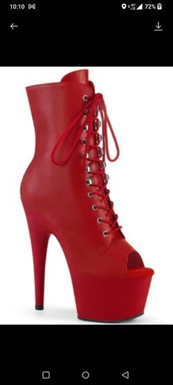Pleaser boots Red size 7
