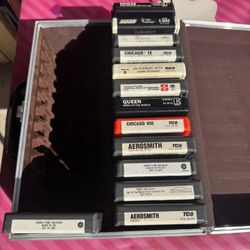 11 Pieces 8 Track Tapes Like New And Case $5 Each Or $40 For All