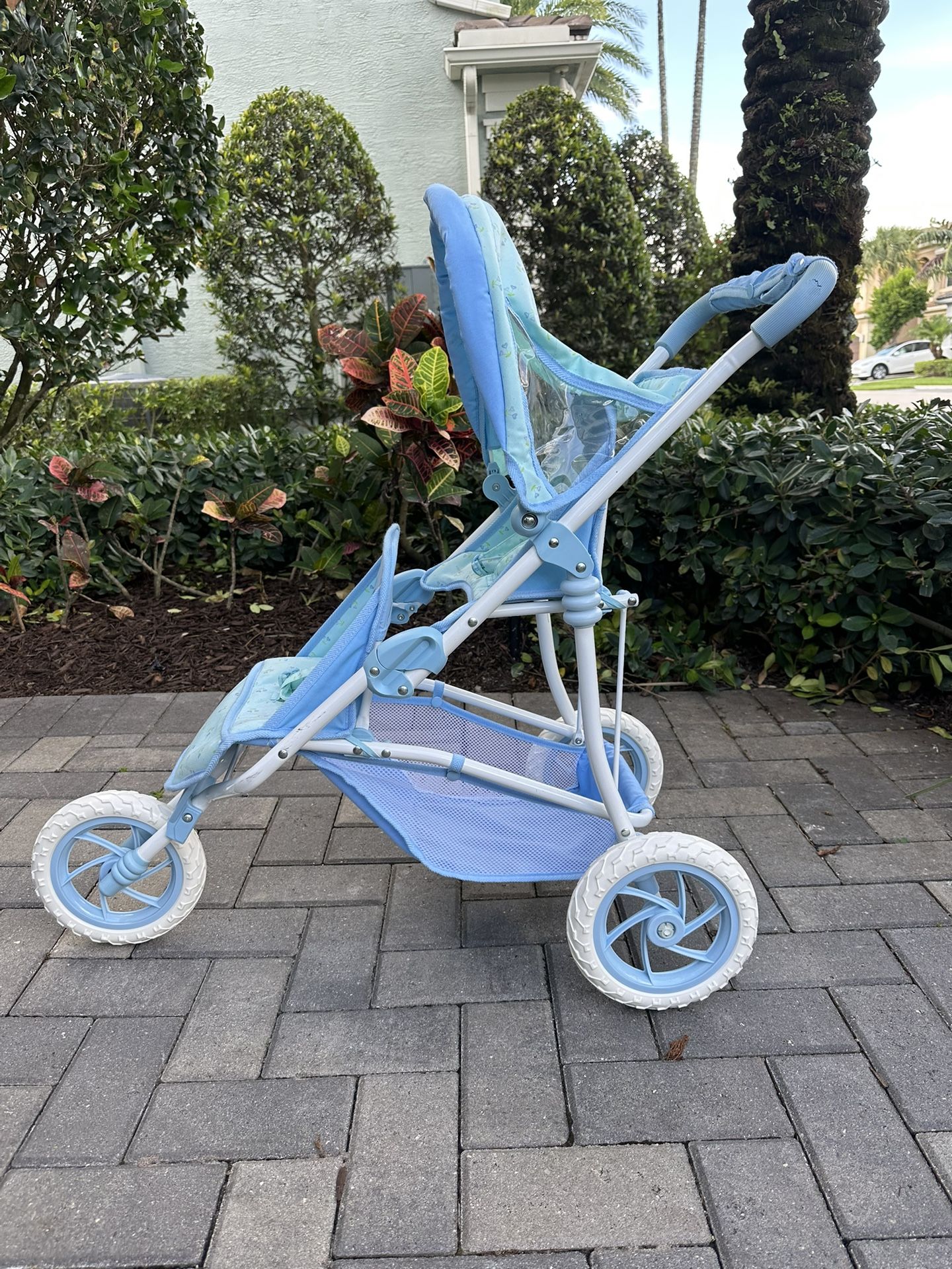 Adorable Girls Double Baby Stroller