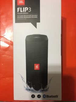 JBL Flip 3 Stealth edition portable Bluetooth speaker