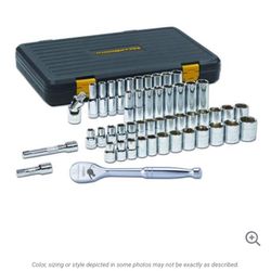 Master Socket Set, 1/2" Drive, 49 Pieces, SAE & Metric