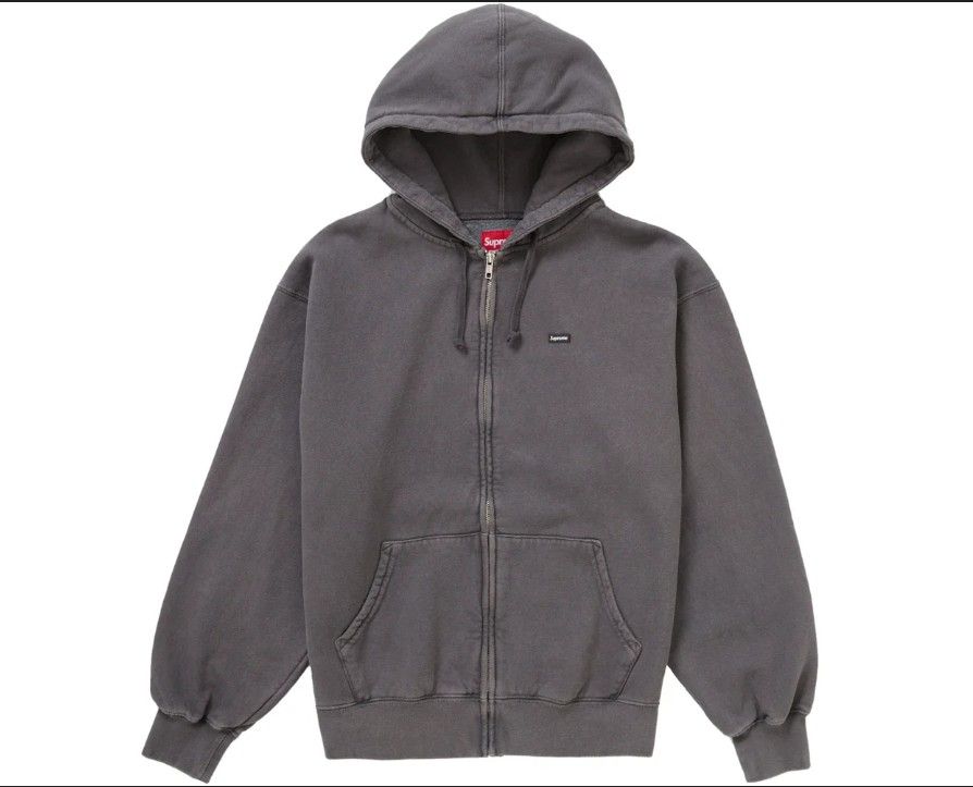 Brand New Supreme FW25 Overdyed Small Box Hoodie in black (SS24) | Mens Size Large